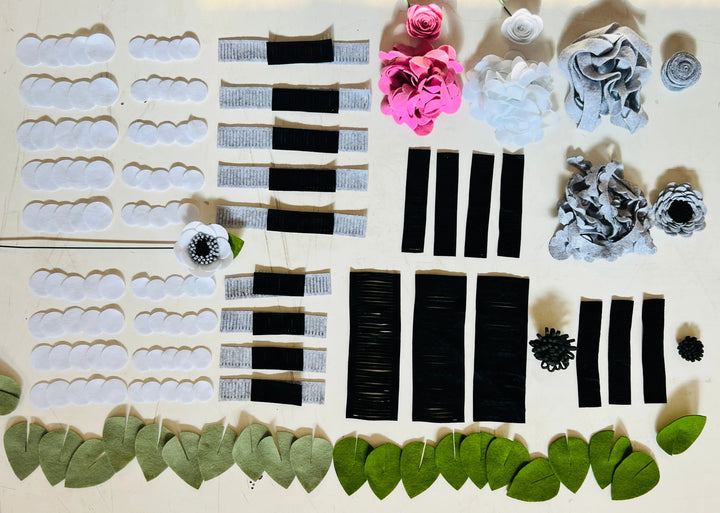 Bloom Your Own Way | Felt Flower Wreath | DIY Felt Flowers