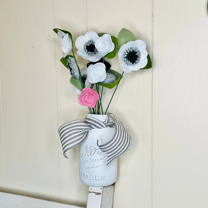 Bloom Your Own Way | Felt Flower Wreath | DIY Felt Flowers