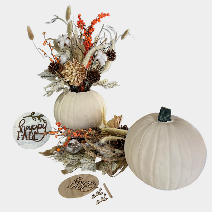 Picking the Pumpkins |  Fall Pumpkin Centerpiece