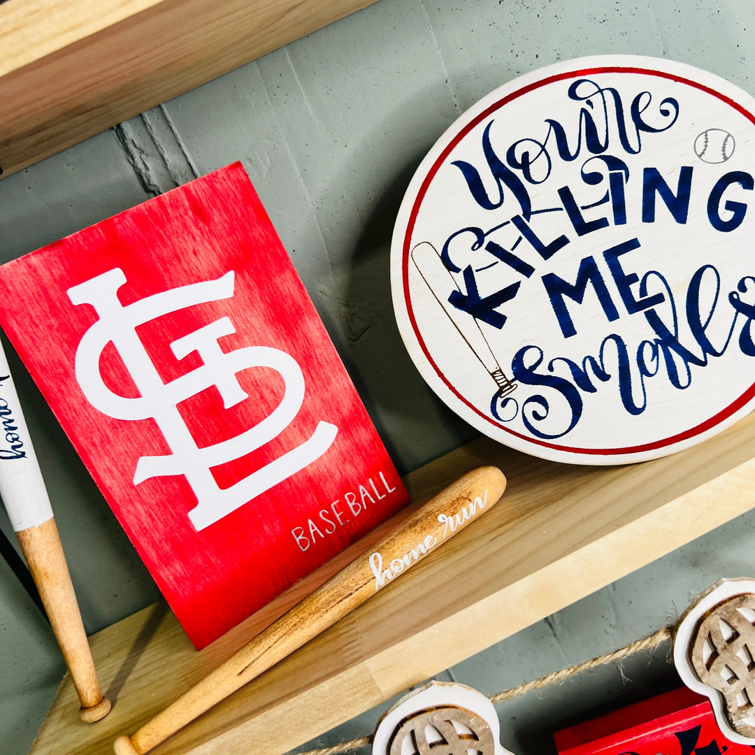 Baseball Tiered Tray Decor Set | BONUS Double Wood Kit ProjectHomeDIY