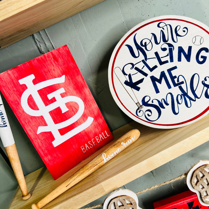 Baseball Tiered Tray Decor Set | BONUS Double Wood Kit ProjectHomeDIY