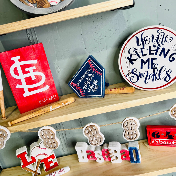Baseball Tiered Tray Decor Set | BONUS Double Wood Kit ProjectHomeDIY