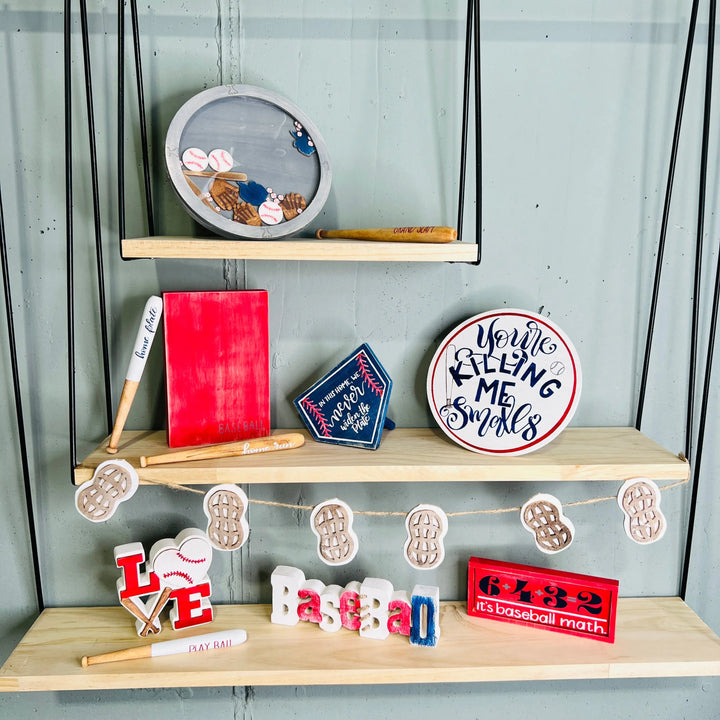Baseball Tiered Tray Decor Set | BONUS Double Wood Kit ProjectHomeDIY