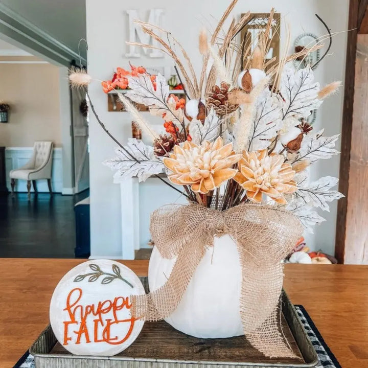 Picking the Pumpkins |  Fall Pumpkin Centerpiece ProjectHomeDIY