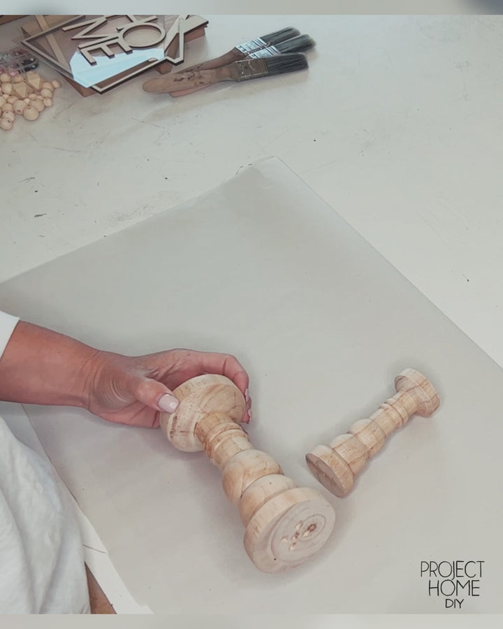 Celebrate Home | DIY Shaker Sign + Candle sticks